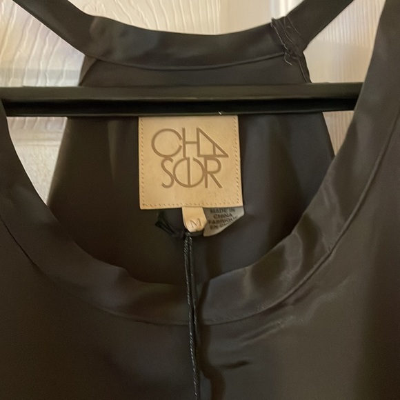 Chaser SILK cold shoulder dolman top vintage black - Picture 3 of 8